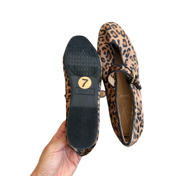 JOIE Animal Print Dea Mary Jane Flats Size 7 - Picture 8 of 9